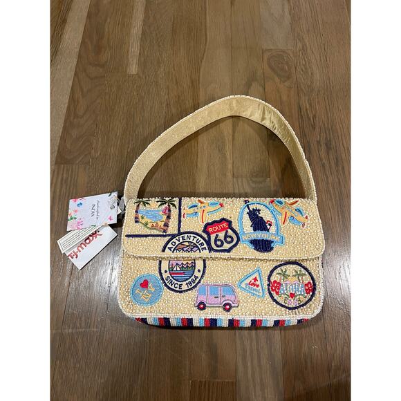 TJ Maxx Travel Icon Beaded Bag - Picture 1 of 7